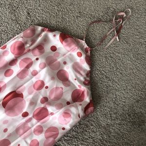 Vintage polka dot halter dress